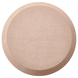 Round Pottery Tools Ceramic Plate Forming Mold, Wooden Density Plate Printing Blank Stripping Mud Plate for Ceramic Project Work, Tan, 200x15mm