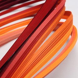 6 colori quilling strisce di carta, rosso, 390x5mm, su 120striscia / borsa, 20strips / colore