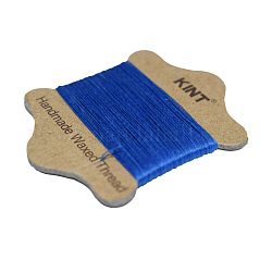 Cordino in nylon cerato, blu, 0.65mm, circa 21.87 iarde (20 m)/carta