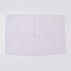 Tessuto in tessuto ricamato con ricamo a punto croce 11ct, Fai da te accessori per cucire fatti a mano, rettangolo, bianco, 45x30cm