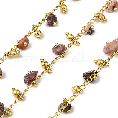 Звенья цепи из латунных самородков ручной работы CHC-L053-11G-07-1