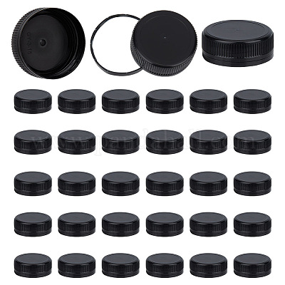 ペットボトルキャップ ねじ込み式のびんのふた コラム ブラック