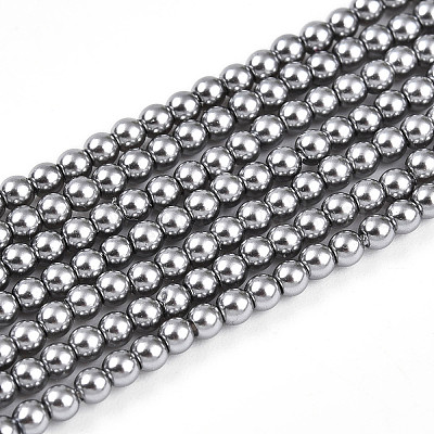 Выпечка из окрашенного перламутрового стекла жемчужные бусинки HY-N002-2mm-A01-1