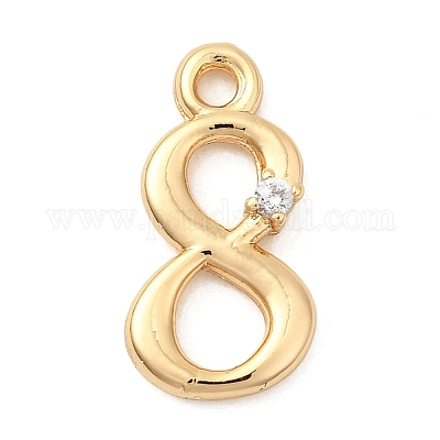 Латунные микро проложить кубического циркония подвески KK-P340-24G-08-1