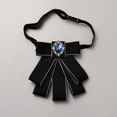 Галстук из полиэстера с бантом AJEW-WH20006-12A-1