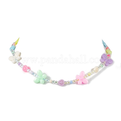 Colliers de perles acryliques&nbsp;NJEW-JN04709-1