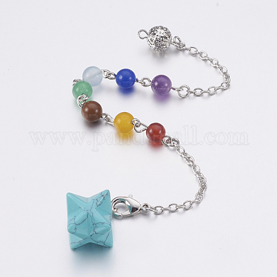 Биолокационные маятники из синтетической бирюзы MAK-P009-C02-1