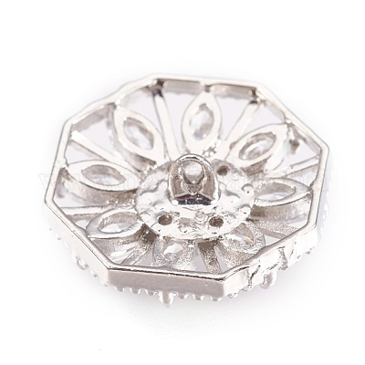 Латунь латуни микро проложить кубический цирконий кнопки KK-F752-05P-1