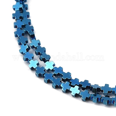 Гальванические нити из синтетических немагнитных гематитовых бусин G-J211-A02-01-1