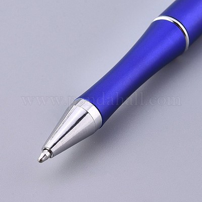 20pcs Diy Beaded Pens Rotating Plastic Beaded Ballpoint Pen Shaft For Diy  Pen Decoration Supplies Office School(green)