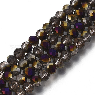 Гальванизируйте прозрачное стекло бисер нитей EGLA-A034-T8mm-F23-1