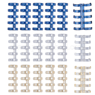 18 шт. 3-х цветные пластиковые гребни для связывания FIND-GF0005-17A-1