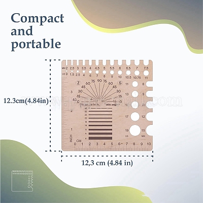 Квадратные деревянные вязальные спицы PW-WG46382-02-1
