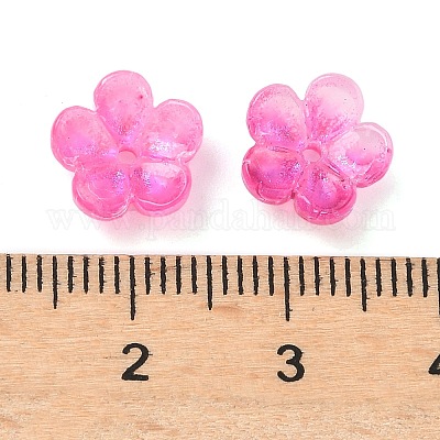 Окрашенные и нагретые стеклянные колпачки для бусин GLAA-C042-01G-1