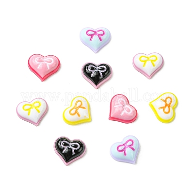 Кабошоны из смолы 100шт 5 цветов&nbsp;MRMJ-CJ0001-31-1