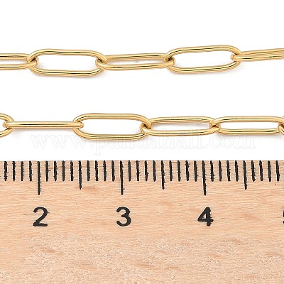 Цепочка-скрепка из нержавеющей стали 304 NJEW-M183-04G-1