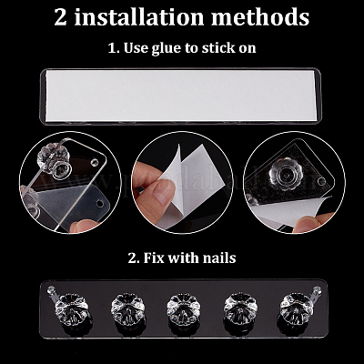 Настенный акриловый держатель для ожерелья AJEW-GA0007-50A-1