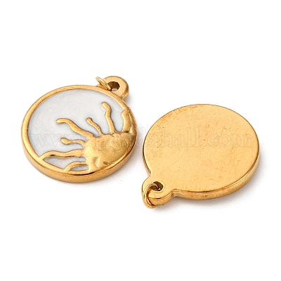 Подвески из нержавеющей стали 304 с эмалью STAS-U061-31G-B-1