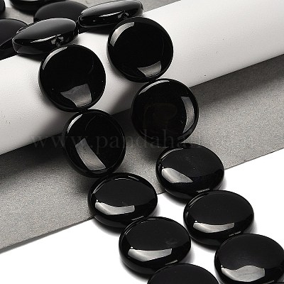 Природные обсидиана бисер нитей G-P562-D01-02-1