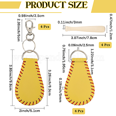 Наборы для самостоятельного изготовления багажных бирок на бейсбольную тематику DIY-CL0002-24B-1