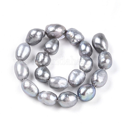 Нити из натурального культивированного пресноводного жемчуга PEAR-N014-07M-01-1