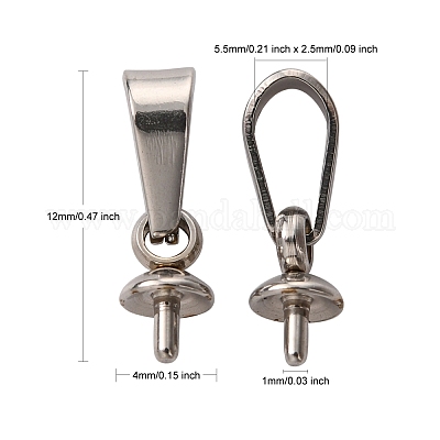 Подвески-гвоздики из нержавеющей стали 201 X-STAS-E031-1-1