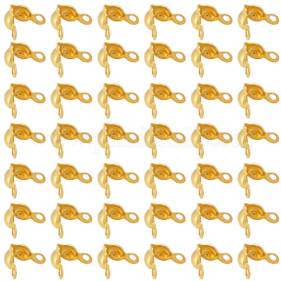 1200 шт. латунные наконечники для бусин KK-SP0001-93G-1