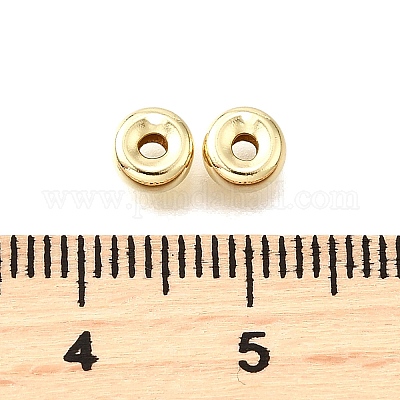 Латунные гладкие бусины KK-V011-03B-G-1