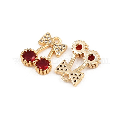 Латунные микро проложить кубического циркония подвески KK-C115-03F-03G-1