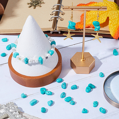 2 нити натуральных бусин говлита нити TURQ-SC0001-17-1