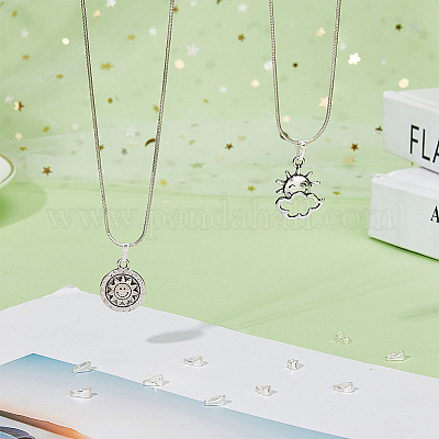 12 шт. 925 застежки-кнопки из стерлингового серебра STER-HY0001-01B-1