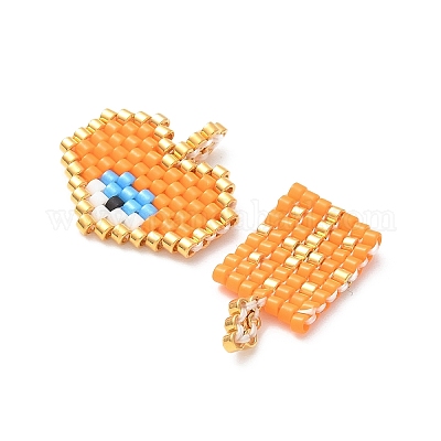 2 шт. стеклянный бисер ручной работы с узором для ткацкого станка Miyuki PALLOY-MZ00607-03-1