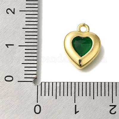 Латунные микро проложить кубического циркония подвески KK-K389-048G-02-1