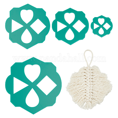 1 набор шаблонов для резки акрилового макраме DIY-BC0014-26C-1