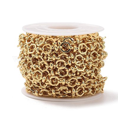 Латунные шестигранные и узловатые цепи CHC-K013-14G-1