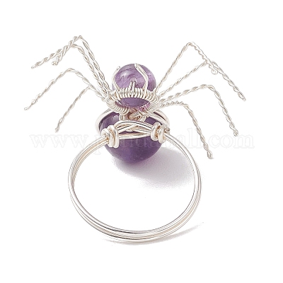 Кольца из натурального драгоценного камня RJEW-TA00211-02-1