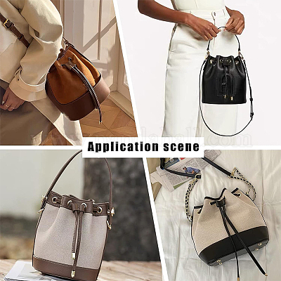 2 Sangles De Remplacement Pour Sac à Main – Cuir 45 Cm (café Clair) Uxcell