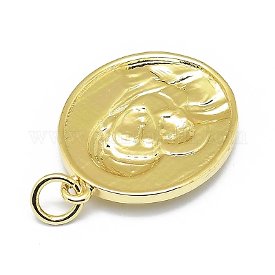 Латунные подвески&nbsp;KK-M207-C02-01G-1