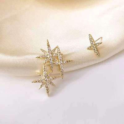 Серьги сплава горный хрусталь FS-WGE0AD6-35-1