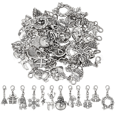 Рождественский кулон из сплава HJEW-FG00003-1