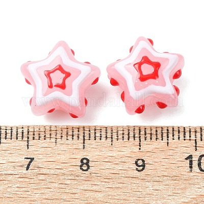 Стеклянные эмалевые бусины GLAA-B033-02A-1