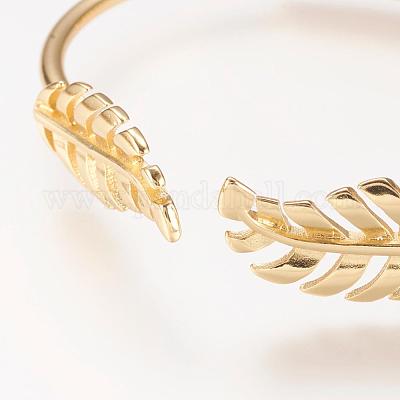 Браслет из латунной манжеты BJEW-P168-A14-1