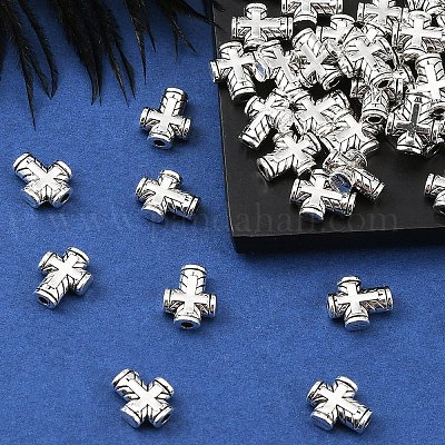 Тибетский стиль сплава цинка бисером&nbsp;TIBEB-YW0001-10-1