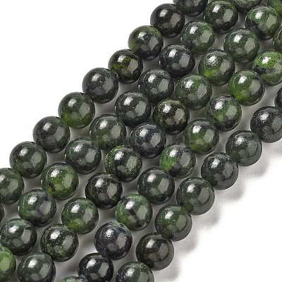 Натуральный канадский нефрит бисер пряди G-L619-B02-8mm-1