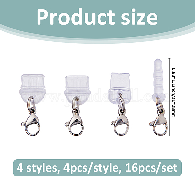 16 шт. 4-х видов пластиковых мобильных пылезащитных заглушек HJEW-FH00152-1