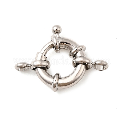 Латунная застежка пружинного кольца KK-D407-01P-D-1