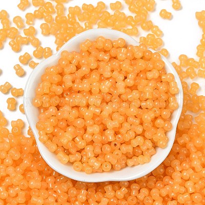 Стеклянные бусины прозрачных цветов SEED-R001-01S-1