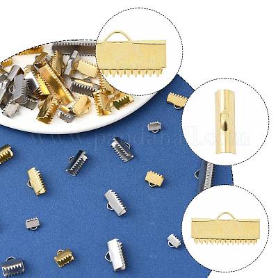 50 шт. 13 стиля 304 нержавеющая сталь ленточный обжимной наконечник STAS-FS0002-03-1