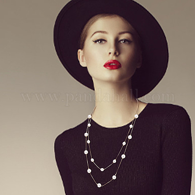 2шт. 2-цветный комплект из бисера с имитацией жемчуга из АБС-пластика NJEW-AN0001-20-1