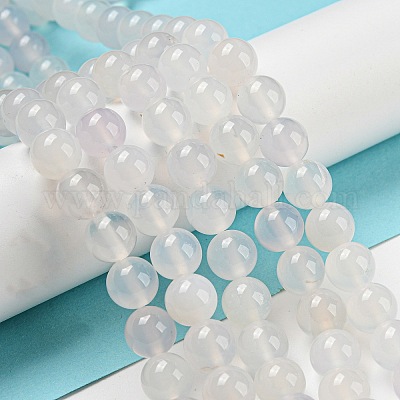 Натуральный белый агат бисер&nbsp;AGAT-8D-16-1